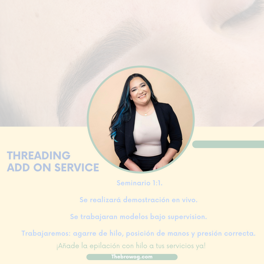 THREADING SERVICE ADD ON| SEMINARIO PARA AÑADIR EPILACIÓN CON HILO